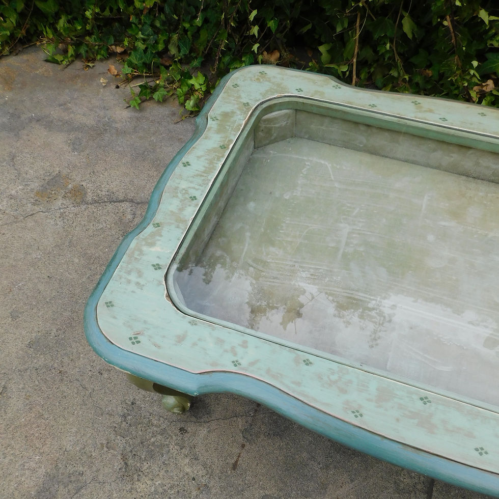 Thumbnail: Garden Hand Painted Flora Curio Coffee Table