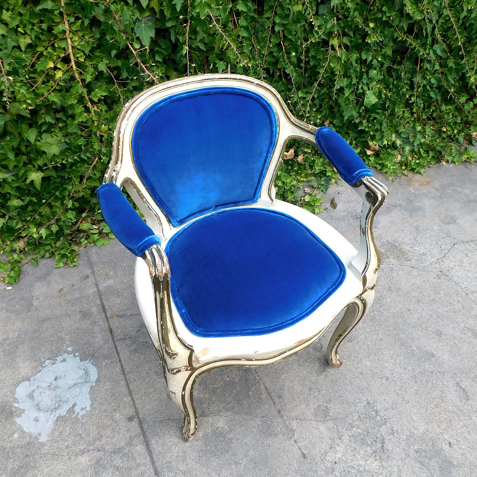 Thumbnail: Chateau Bleu Petite Bleu French Baroque Chair