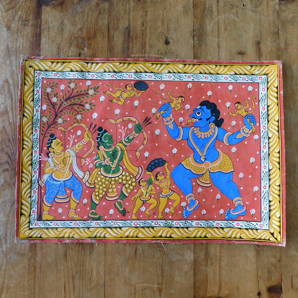 Thumbnail: Small Vintage Orissa Indian Art