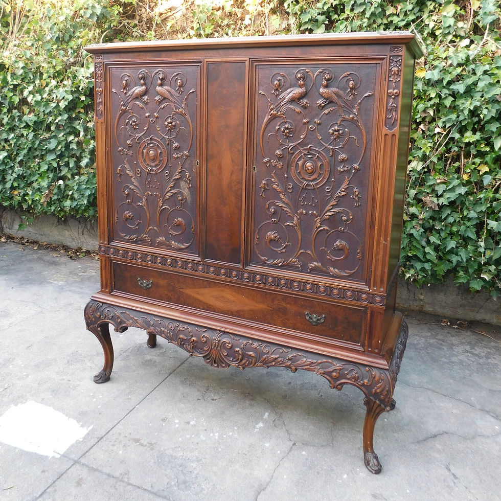 Thumbnail: Antique Flora Carved Chest