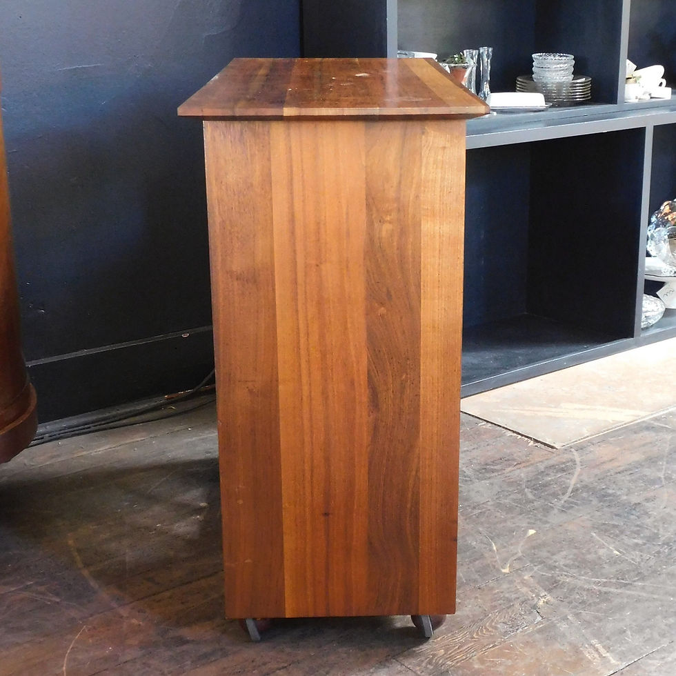 Thumbnail: Mid Century Teak Bart Cart On Castors