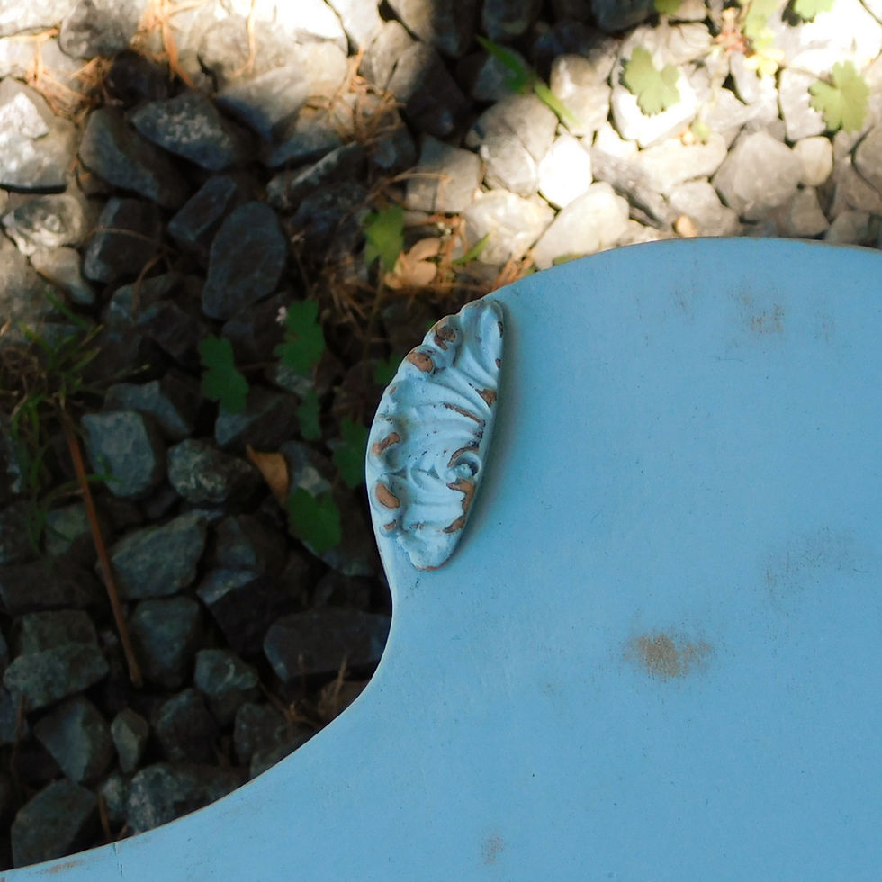 Thumbnail: French Bleu Chateau Style Kidney Coffee Table