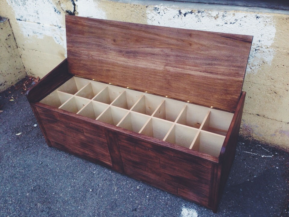 Custom Storage Bench Interior