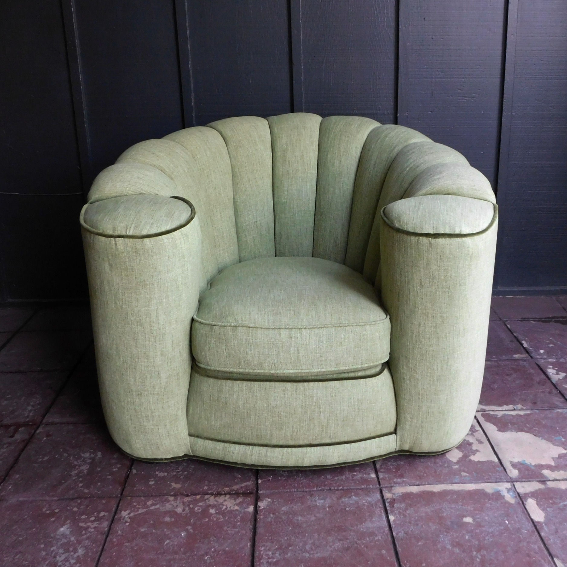 Art Deco Eau de Nil Club Chair