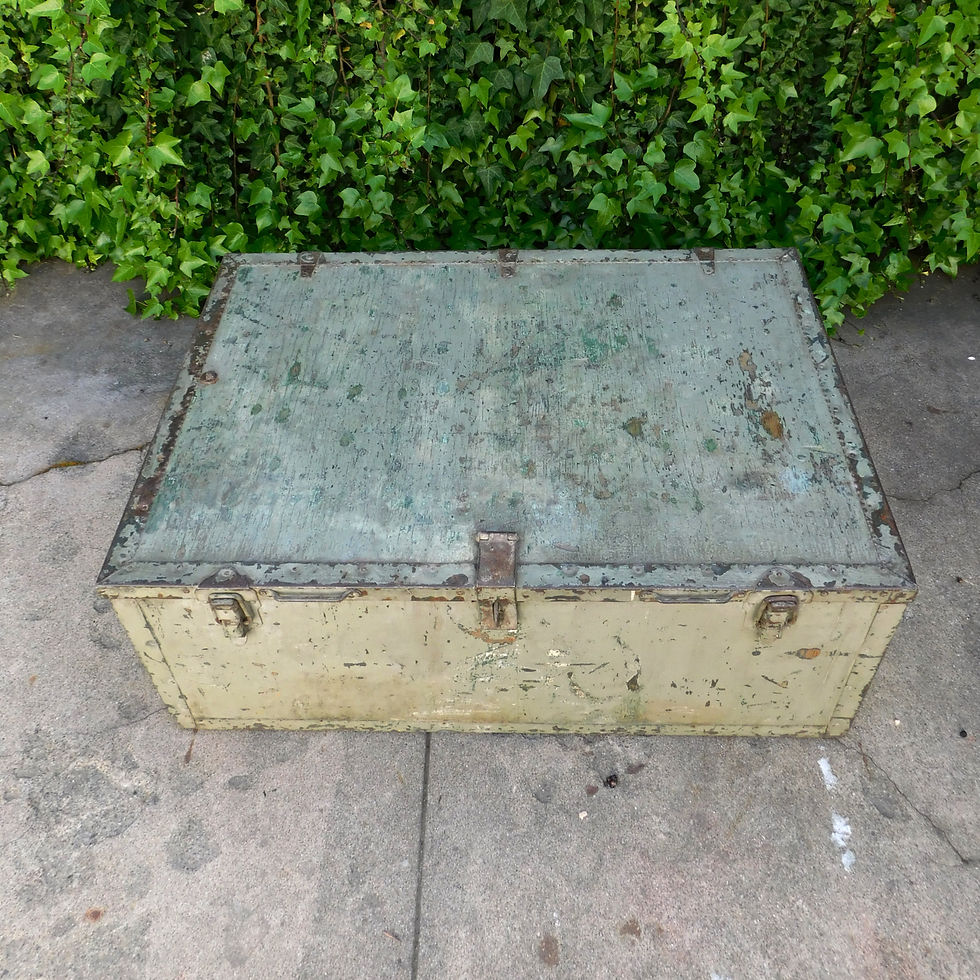 Thumbnail: Antique Industrial Trunk