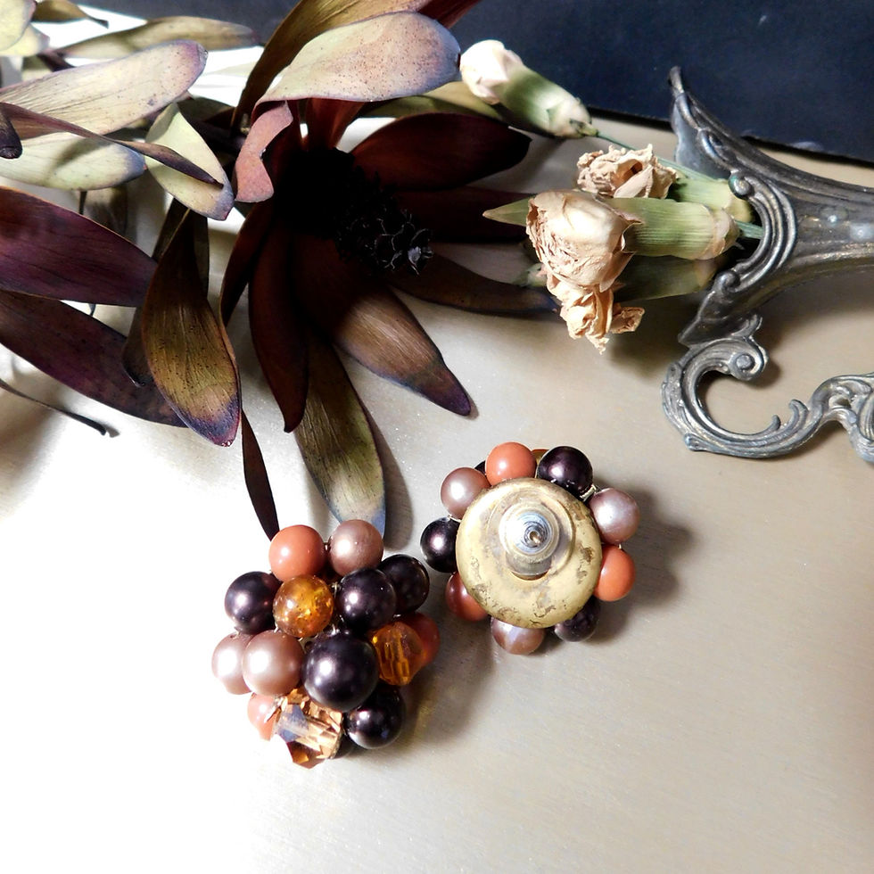 Thumbnail: Beaded Cluster Earrings