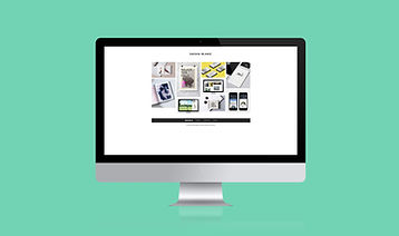 Computer Display with multiple images of communication technologies on it.
