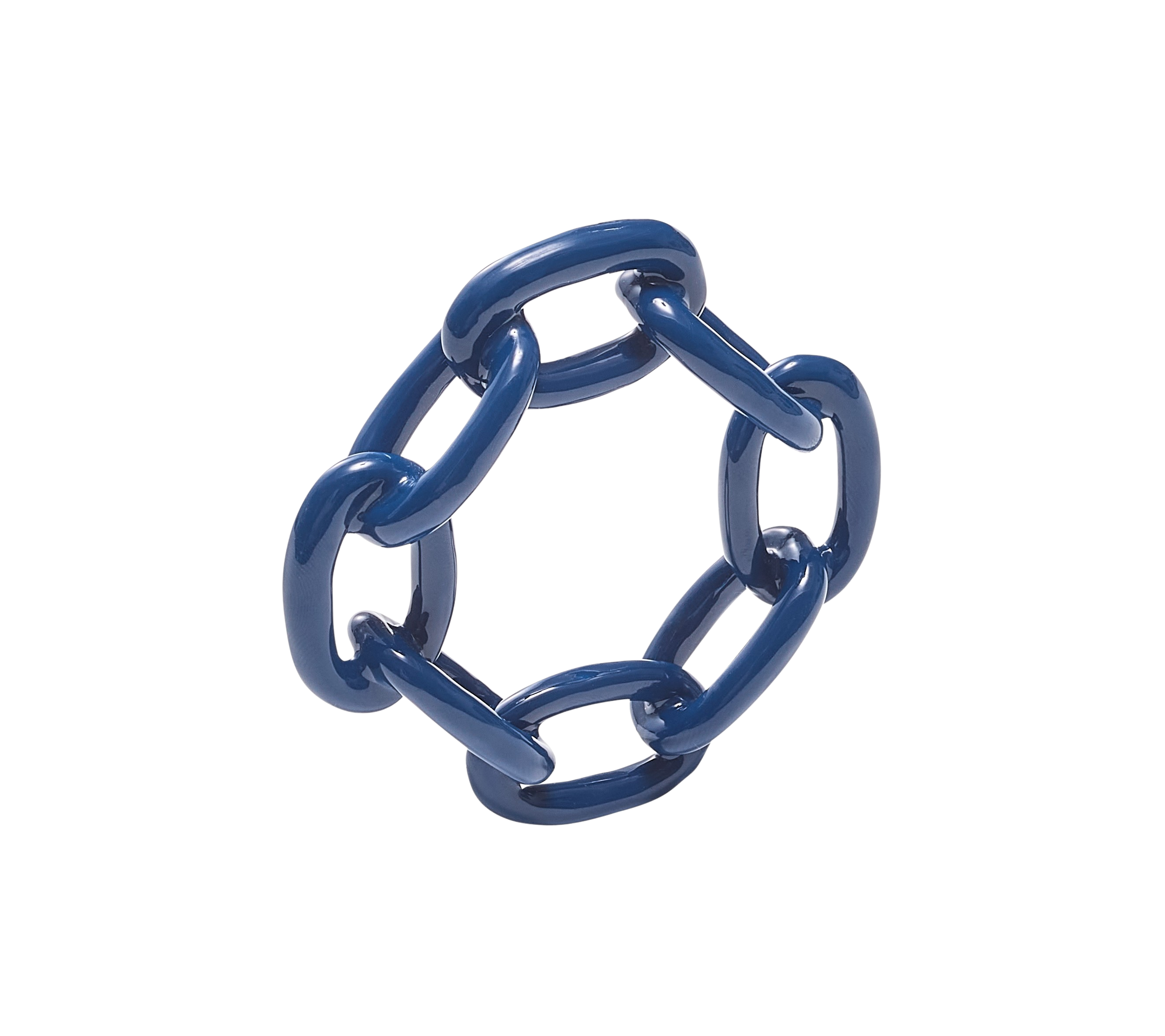 Napkin Ring Chain Blue 8pcs