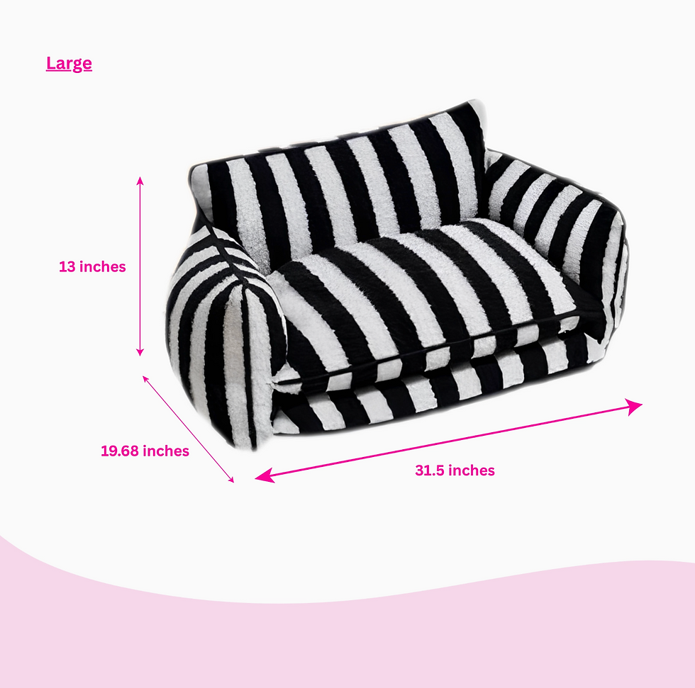 Thumbnail: Glow Pups Striped Dog Bed