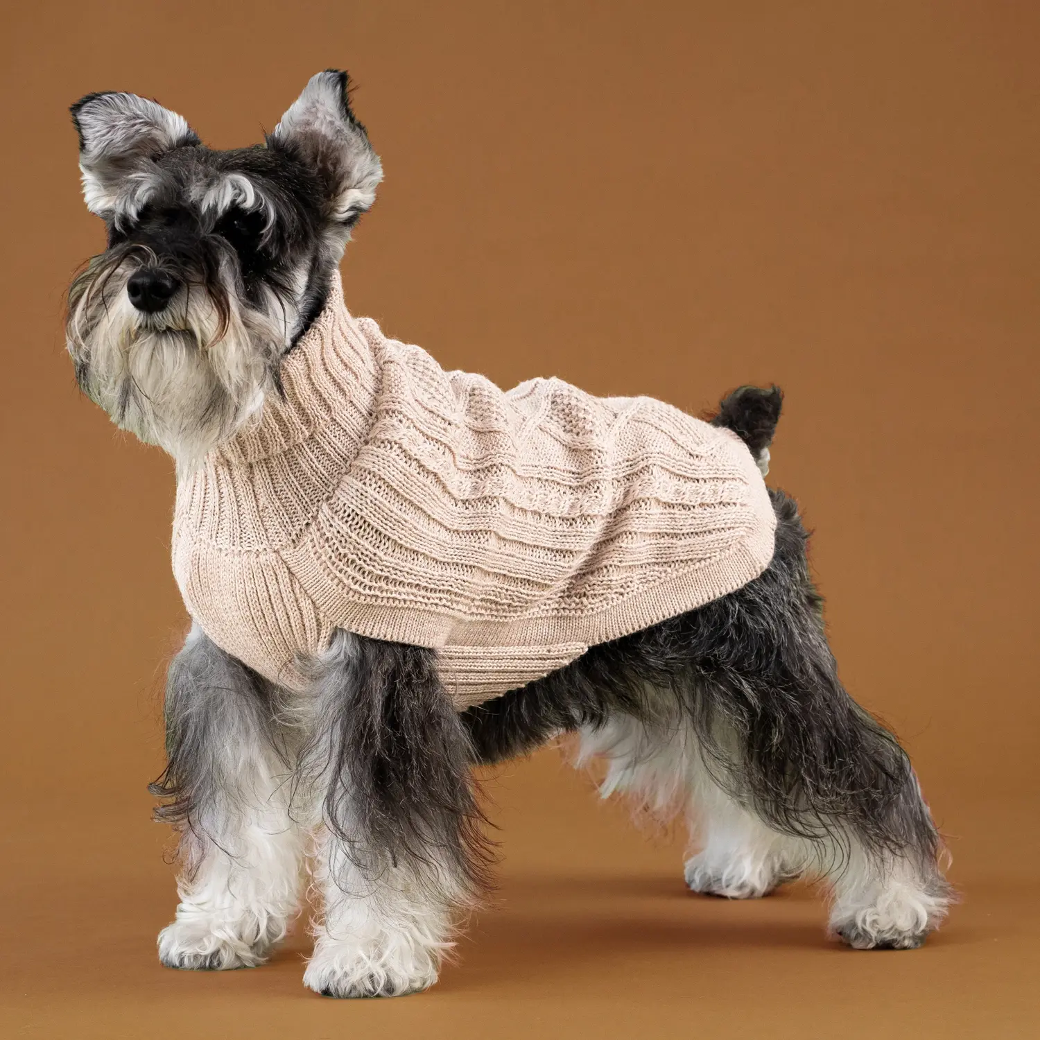 Alqo Wasi Aran Knit Alpaca Dog Sweater