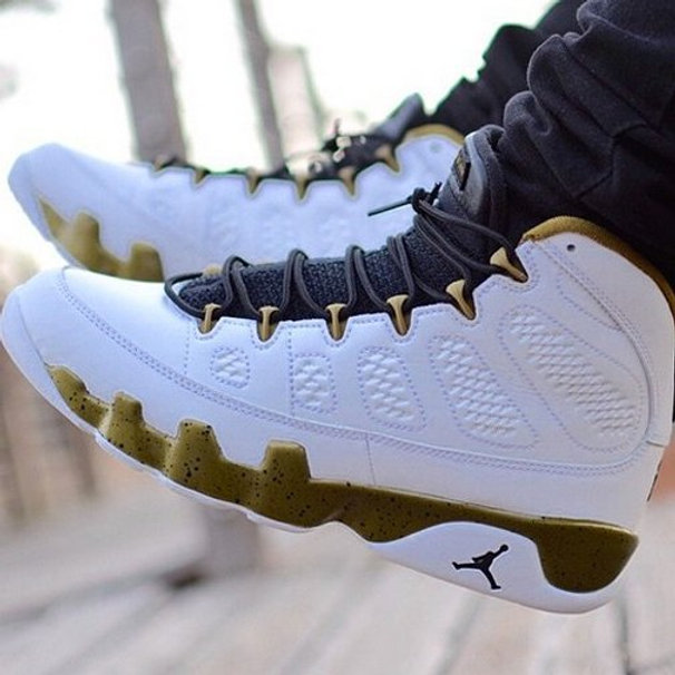 jordan retro 9 gold
