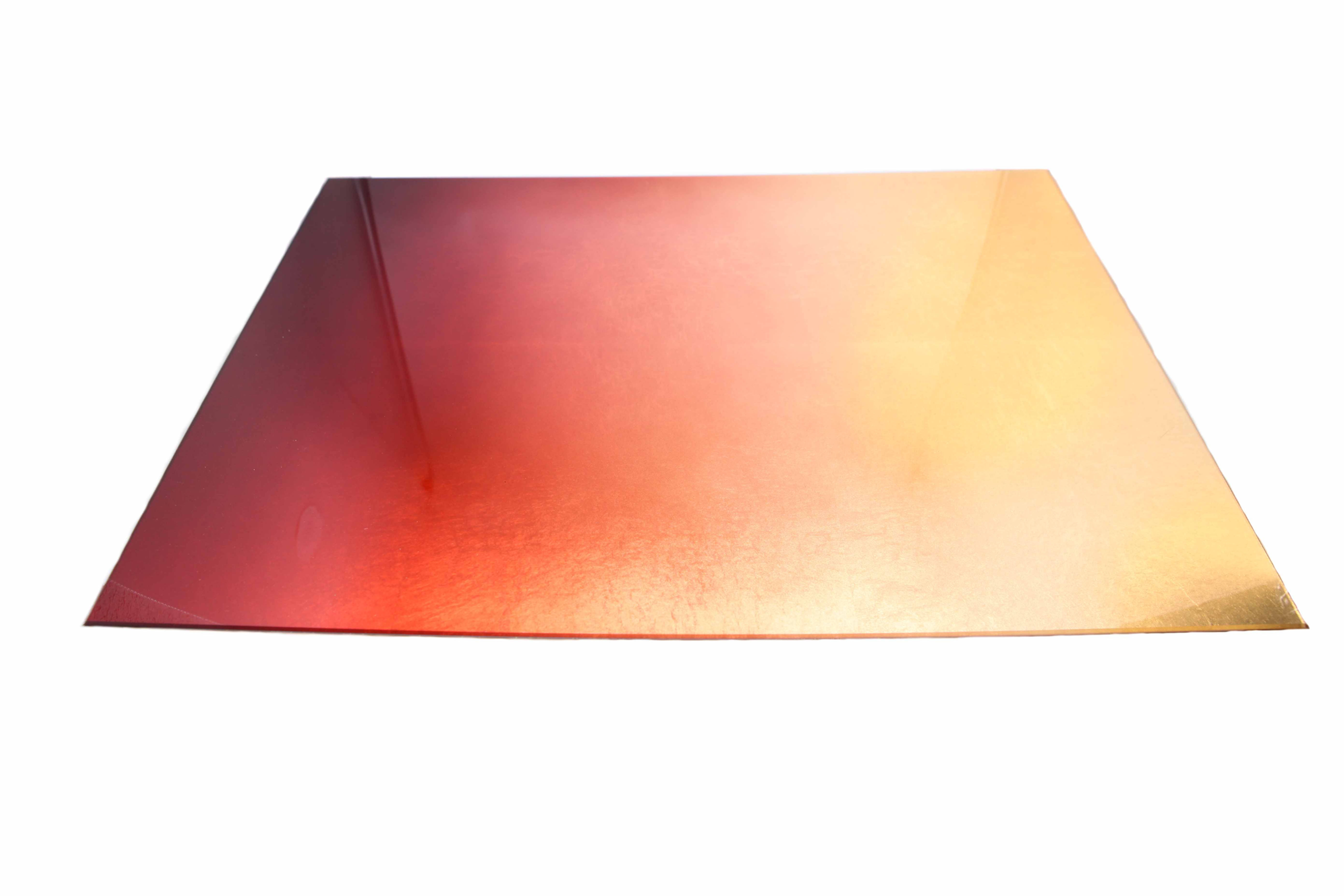 TABLE MAT GOLD & RED