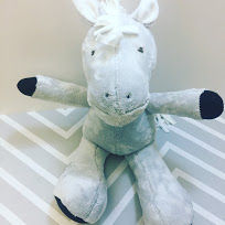 20" Stuffed Gray Horse