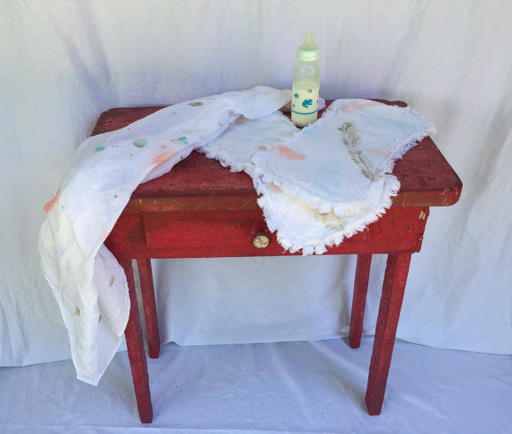 Swaddling Blanket~Hand Painted Double Gauze