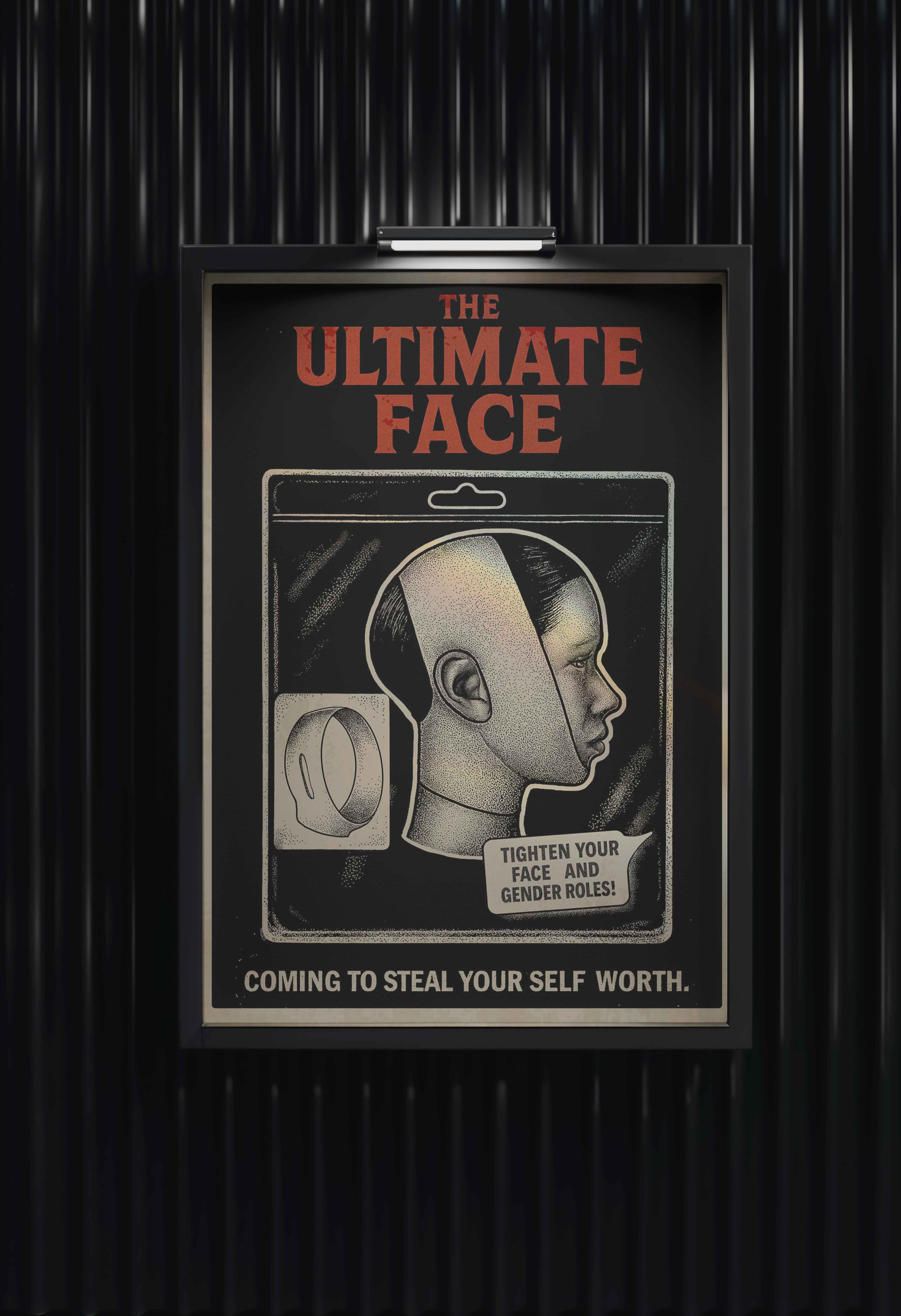 Feminist Art Print - Modern Horror Poster Anti Patriarchy Satire, Beauty Standar