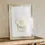 Thumbnail: Continuous Line Skull Gold Foil Print - Minimal Modern Gold Foil