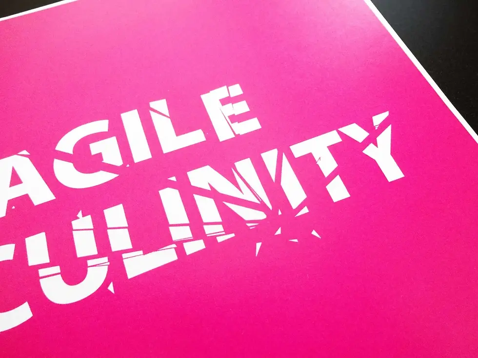 Thumbnail: Fragile Masculinity Print - Hot Pink