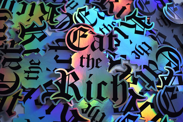Eat the Rich Sticker by AJ Illustration
