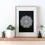 Thumbnail: White Mandala Print - Black and White Intricate Wall Art