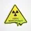 Thumbnail: Toxic Masculinity Sign Sticker - Holographic Yellow