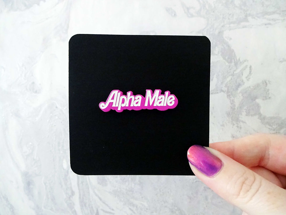 Thumbnail: Alpha Male Pin - Metal Badge