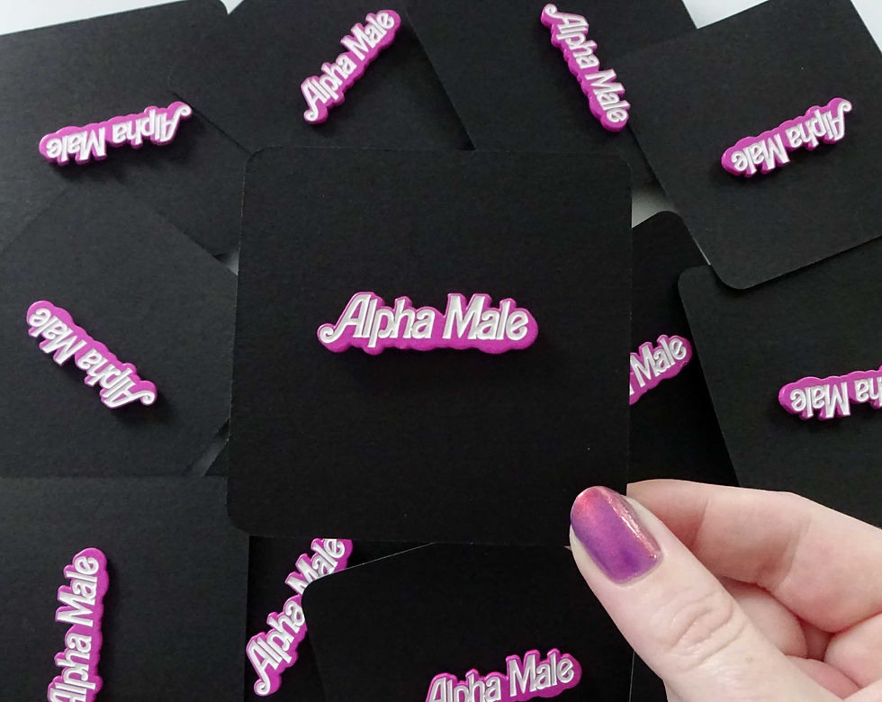 Thumbnail: Alpha Male Pin - Metal Badge