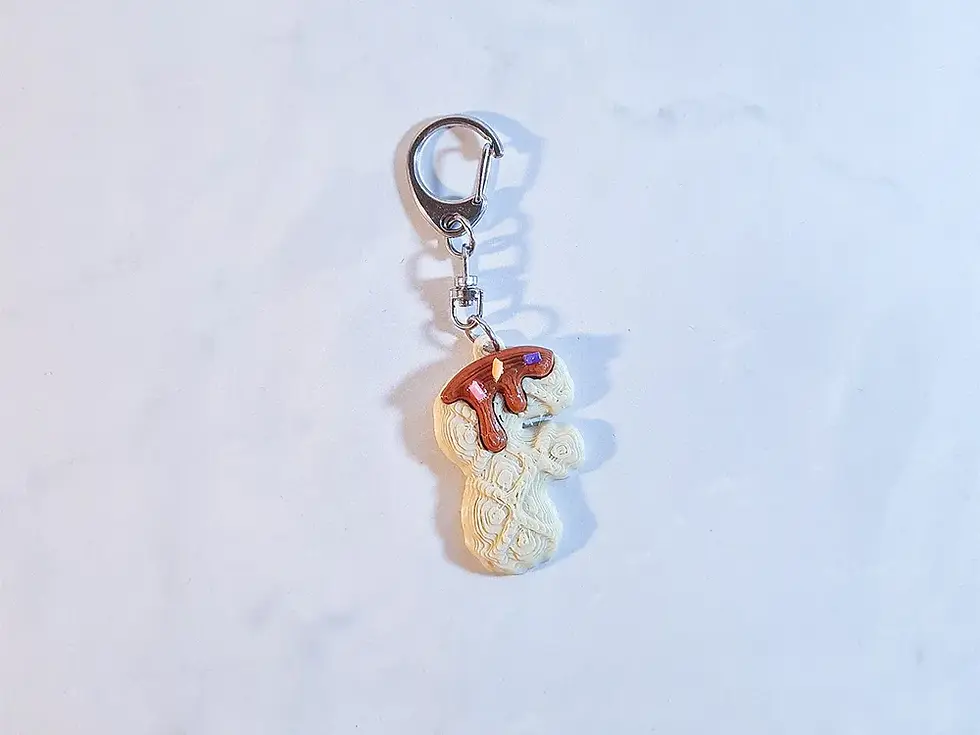 Küçük resim: Çikolata Soslu Waffle Anahtarlık