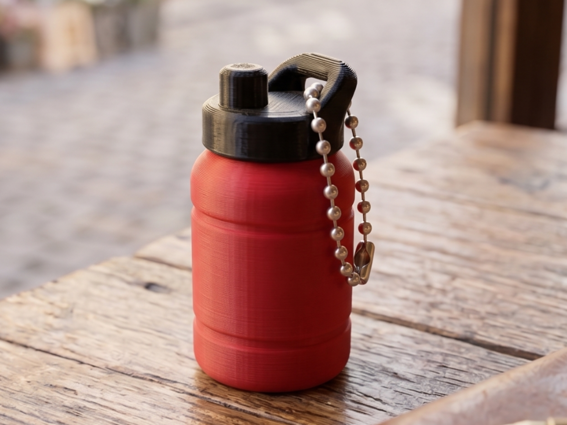Miniature Sports Bottle Keychain