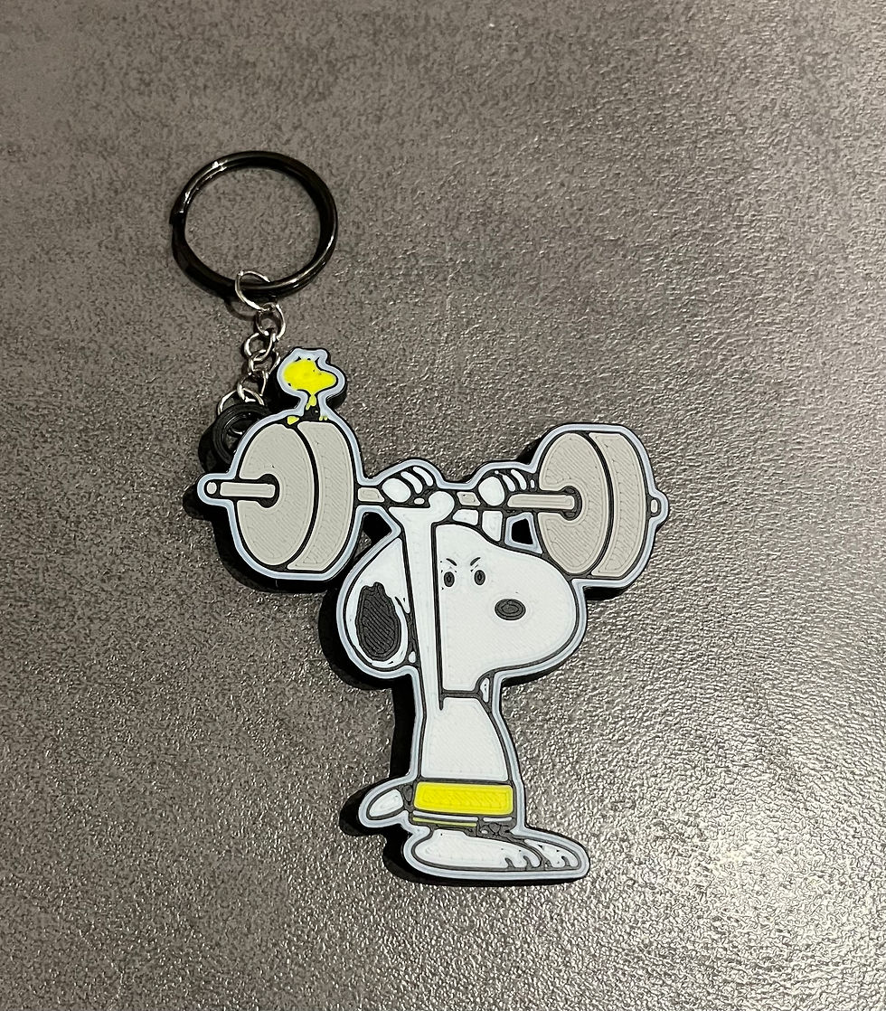Küçük resim: snoopy gym keychain