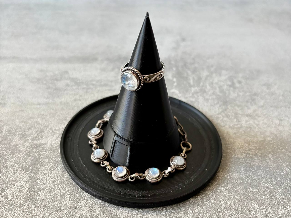 Küçük resim: Witch hat jewelry and ring case