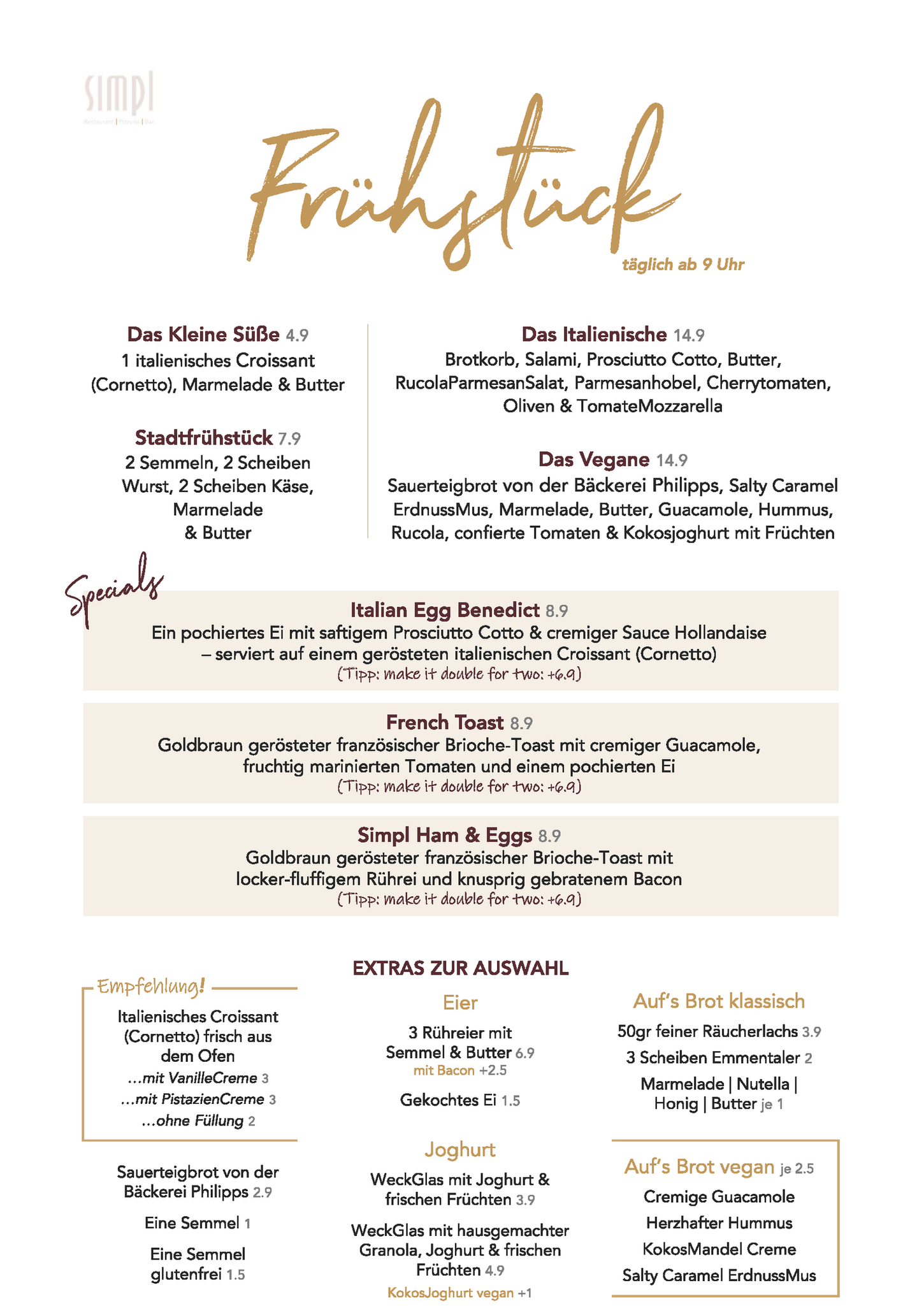 2025 SIMPL Frühstückskarte