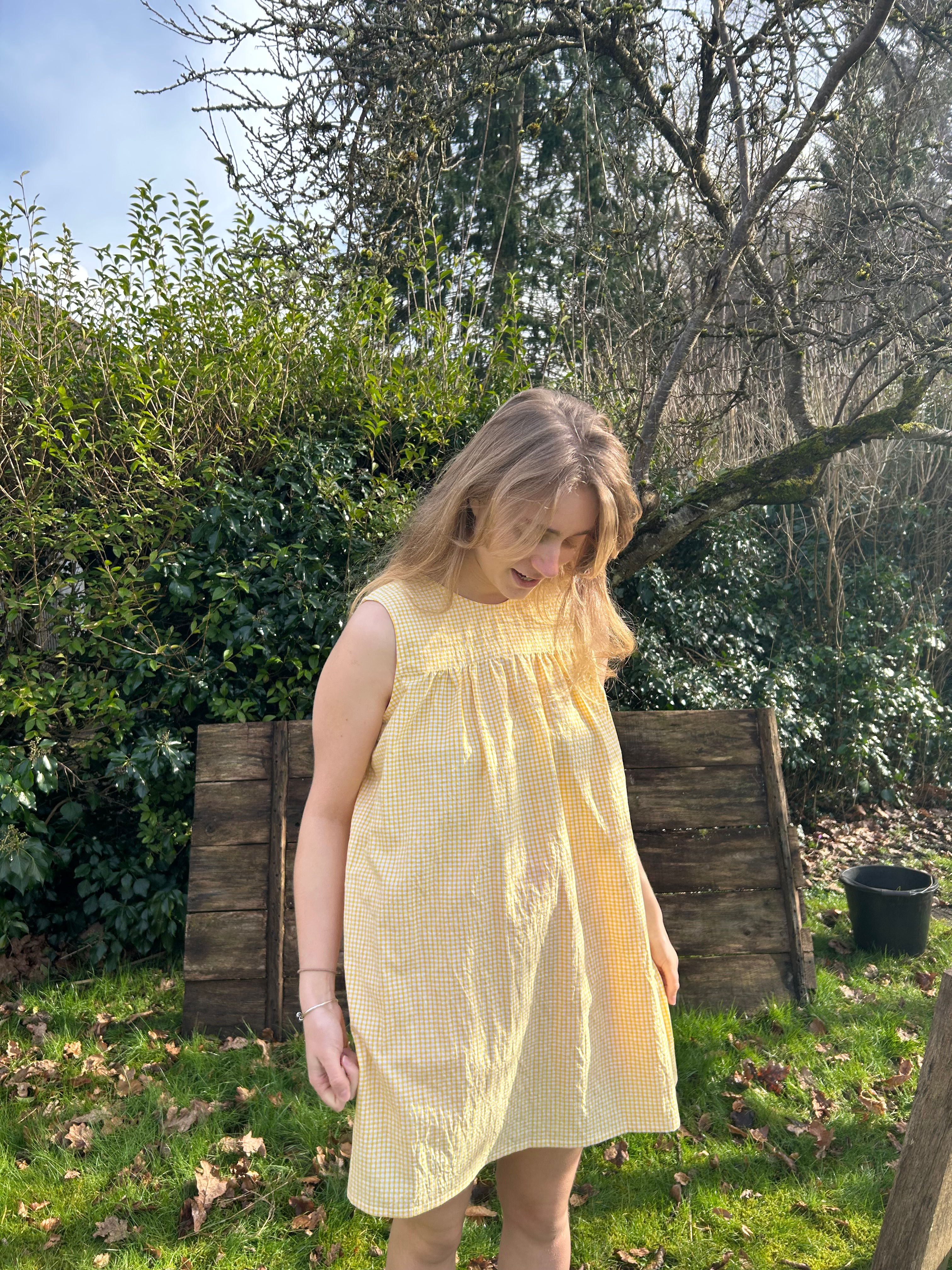 Yellow Gingham Nighty