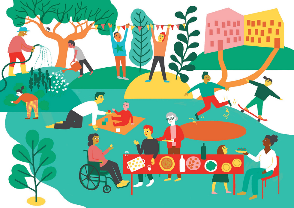 Menschen im Park
