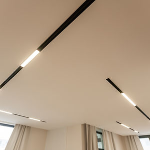 LED strip light and illumination. Also called ribbon light or LED tape to suspended on cei