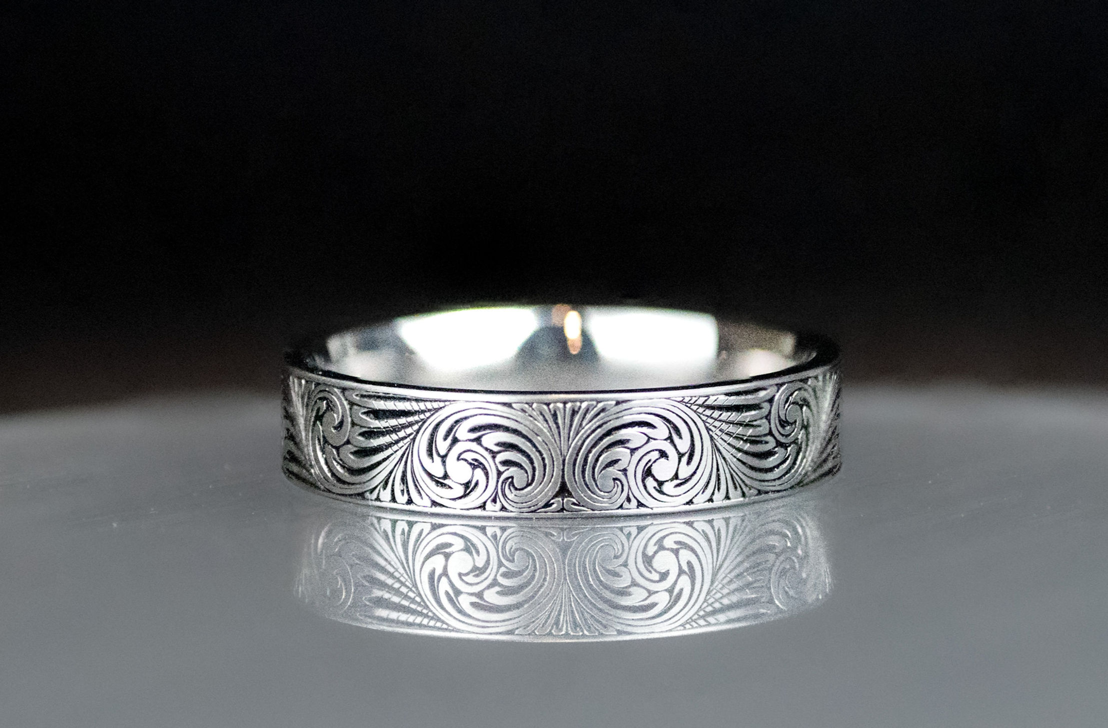 English Scroll Ring
