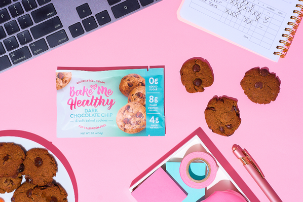 Cookie Product Photography on pink background