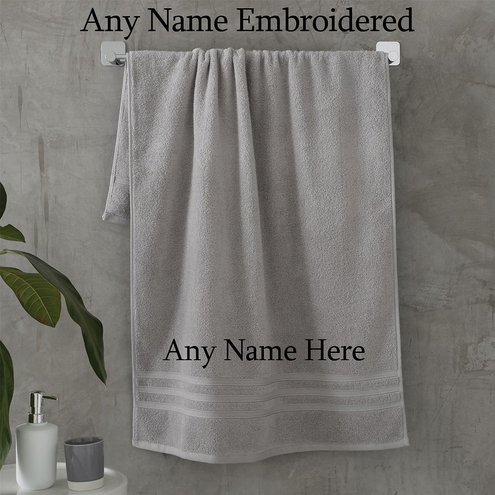 Thumbnail: Personalised Any Name Embroidered Hand Towel
