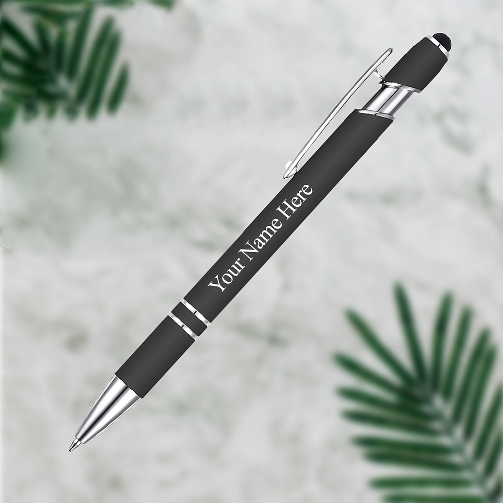Thumbnail: Personalised Engraved Ball Point Pen | 2 IN 1 Stylus Nib for iPads, Tablets