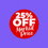 Thumbnail: Percentage Off Glossy Point Of Sale Sticker | Custom Percentage