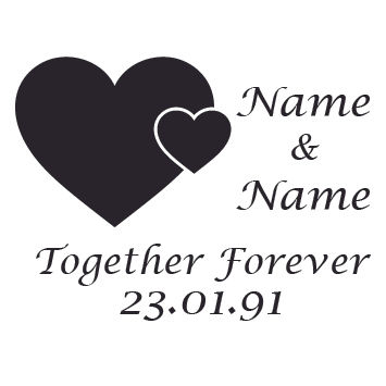 Thumbnail: Engraved Metal Love Lock (40mm)