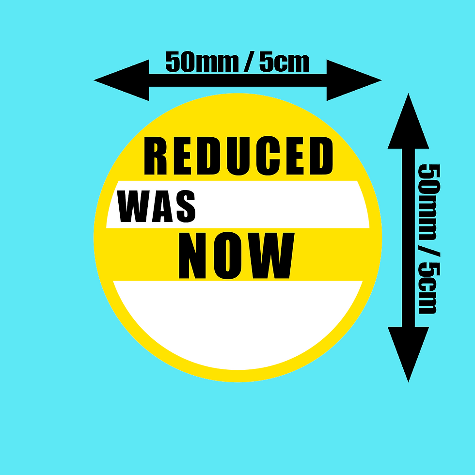 Thumbnail: Reduced Now / Was Glossy Point Of Sale Sticker | Multiple Sizes