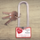 Thumbnail: Full colour print 40mm long shackle love lock