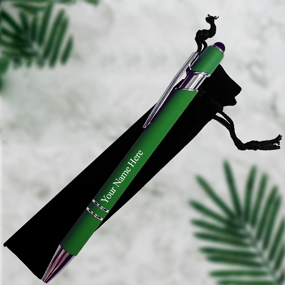 Thumbnail: Personalised Engraved Ball Point Pen | 2 IN 1 Stylus Nib for iPads, Tablets