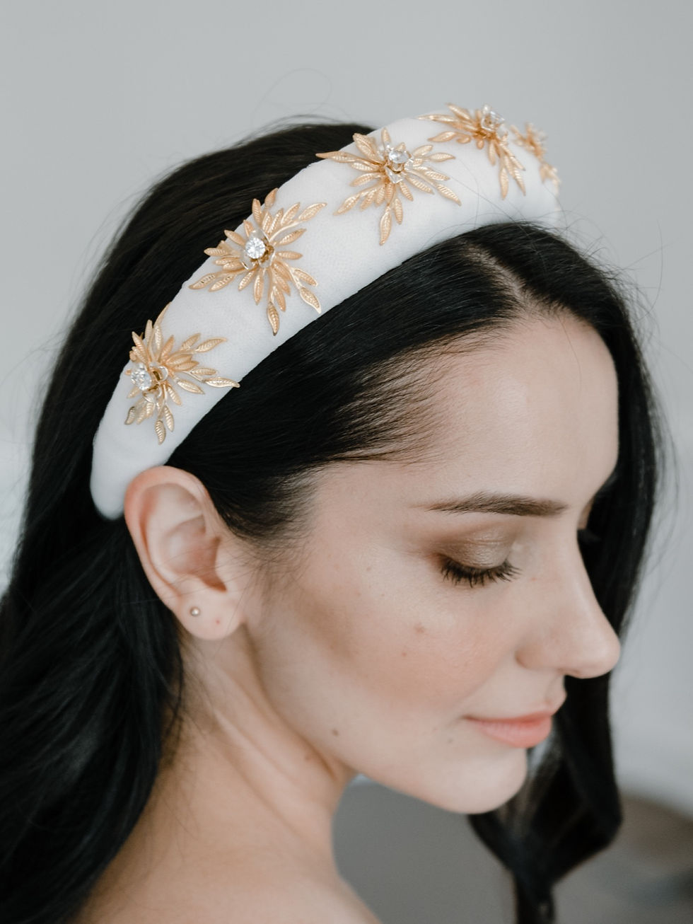 Handcrafted celestial bridal hair accessory with star and moon detailing from The Astral Collection by Garter & Veil