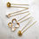 Thumbnail: GILDA | Gold or Silver leaf hairpins