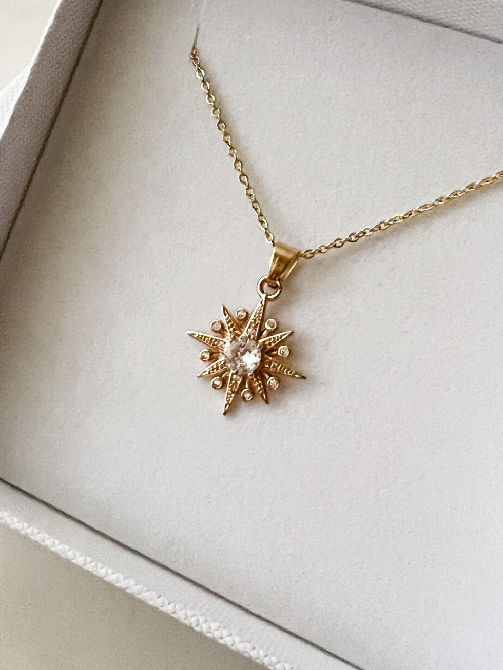 Handcrafted celestial bridal jewellery with star and moon detailing from The Astral Collection by Garter & Veil