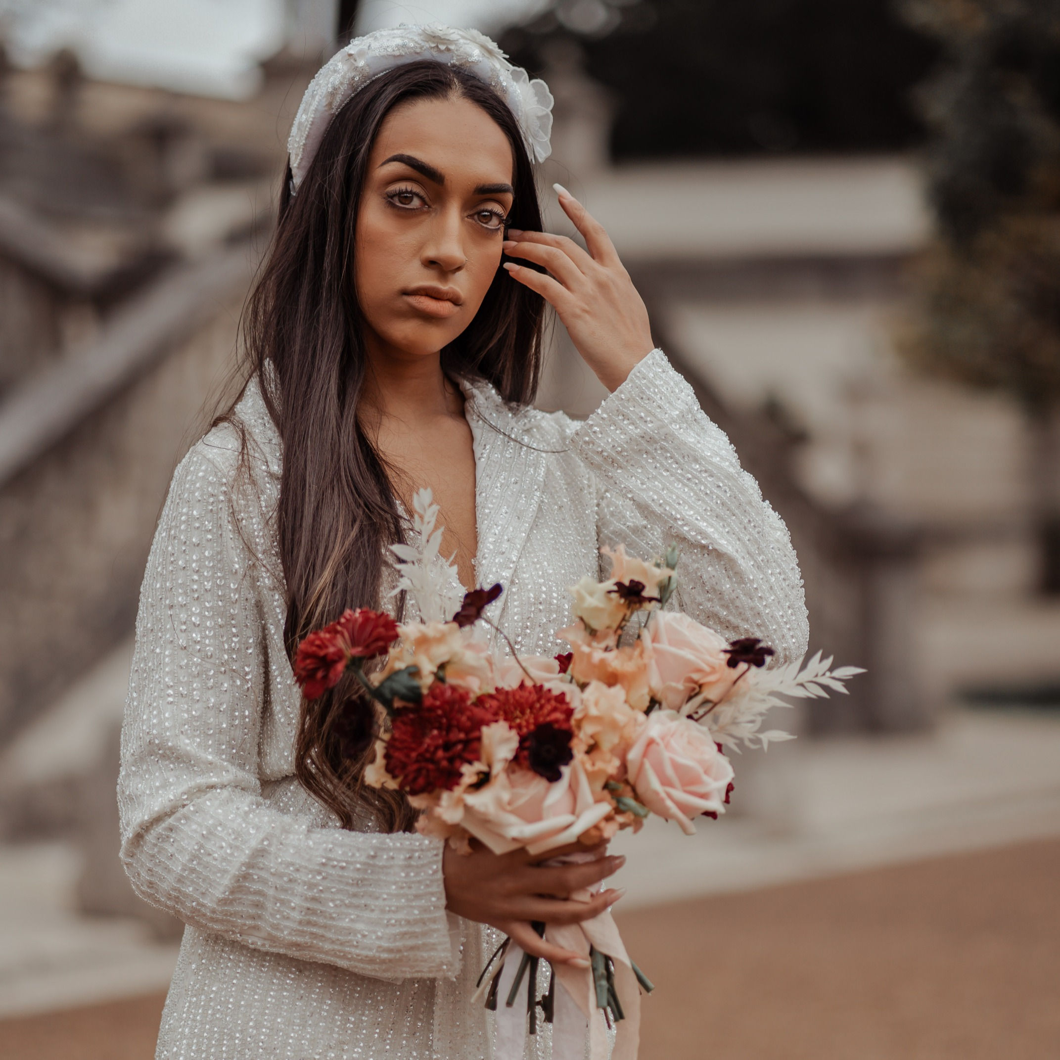 CARRIE | Floral Lace Headband