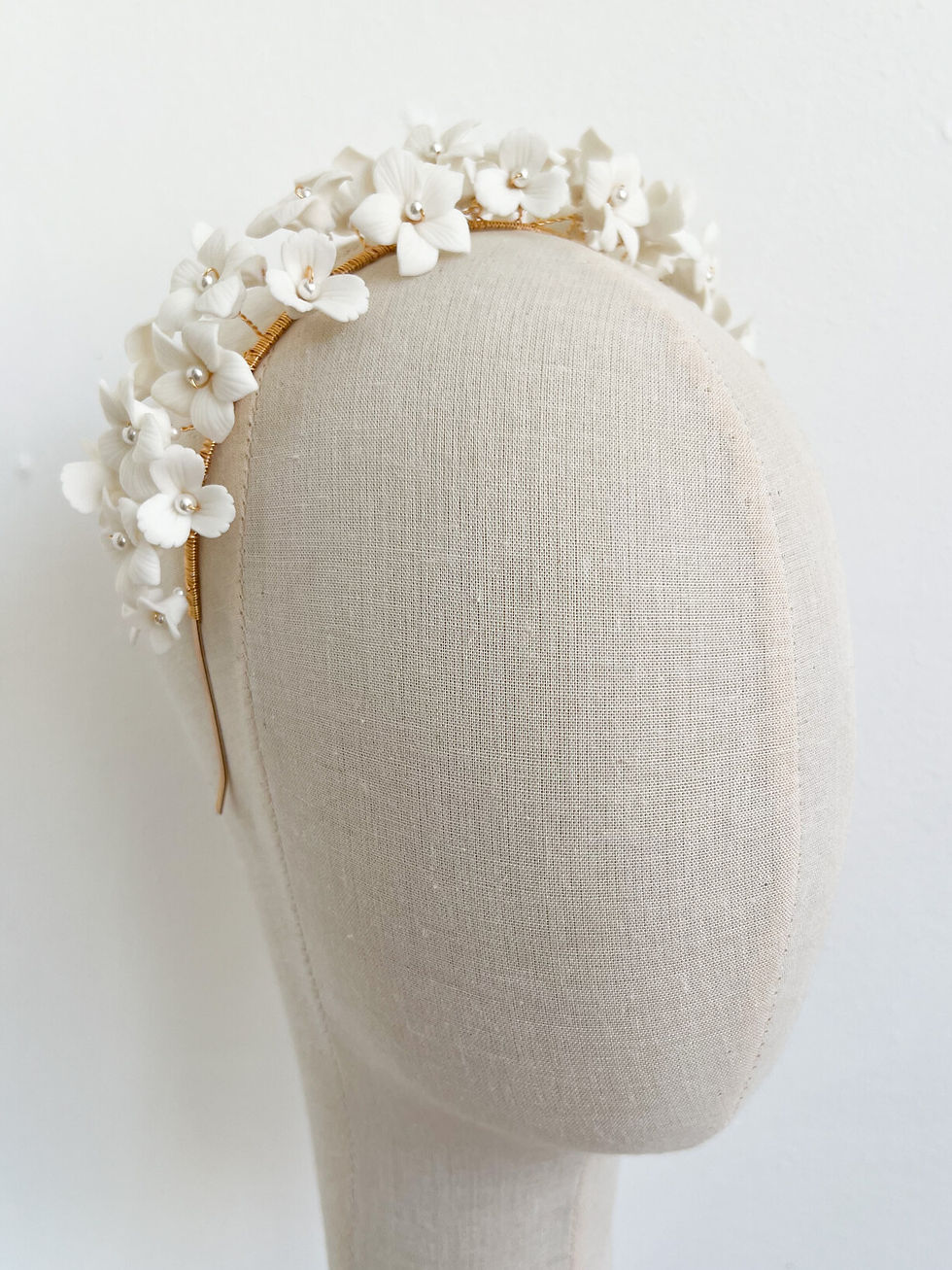 clay floral crown