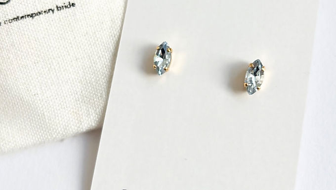 NAVETTE | Midi Crystal Stud Earrings
