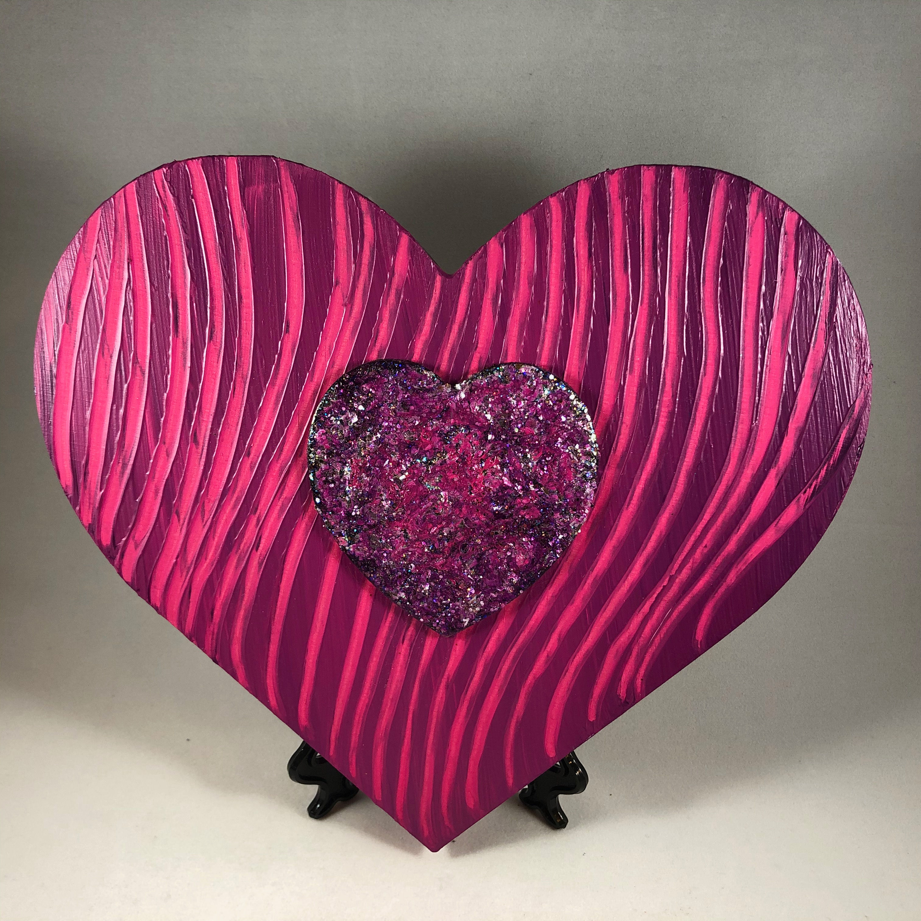 Pink and Purple heart